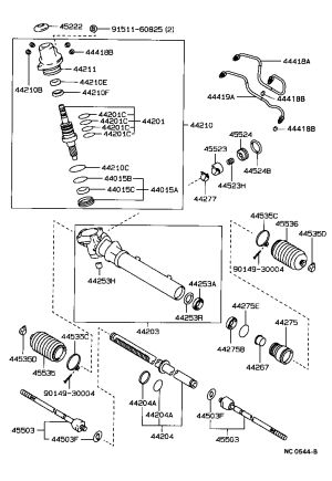 Left Inner Tie Rod End 45503-29305 for Toyota CRESSIDA
