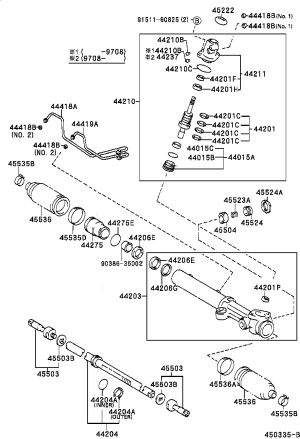 Steering Gear Dust Cover 45535-35030 for Toyota 4RUNNER