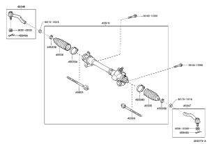 Steering gear 45510-52051 for Toyota Vios