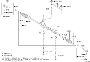 Steering Gear 45510-76060 for Lexus UX
