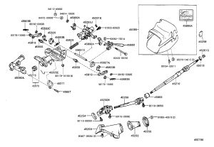 Tilt Steering Adjusting Lever Retainer 45819-22060 for Toyota CELICA
