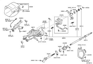 Steering Column Tube Assembly 45870-07040 for Toyota Avalon
