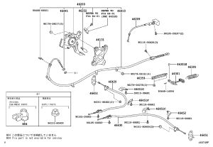 Parking Brake Cable 46410-30750 for Toyota Crown