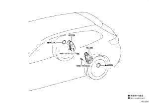 Parking Brake (Right) 46310-07010 for Toyota AURIS