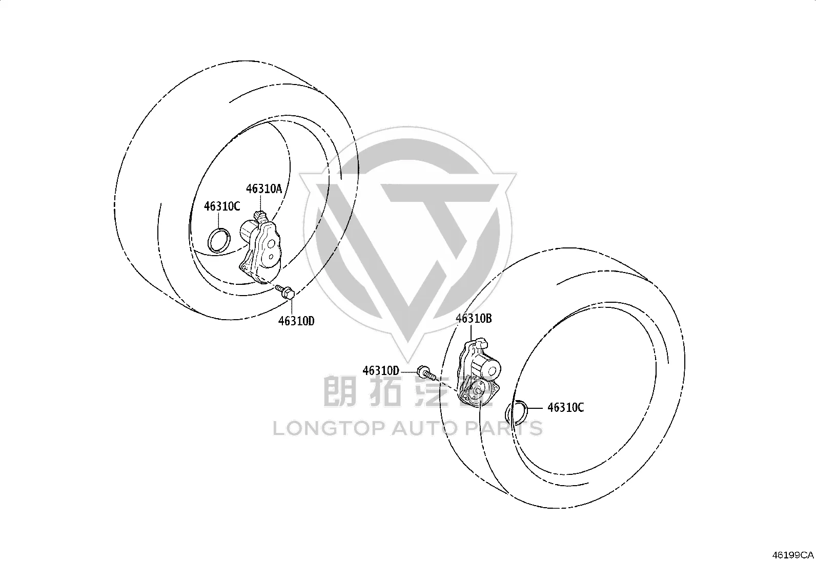 Sealing ring 90015-AH005 for Toyota ALPHARD