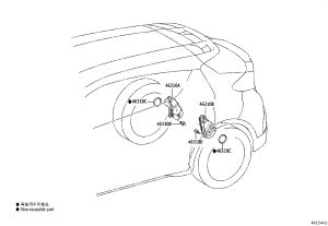 Parking Brake Actuator 46310-78010 for Toyota Alphard