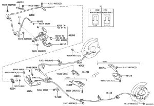 Parking brake cable 46420-35781 for Toyota 4RUNNER