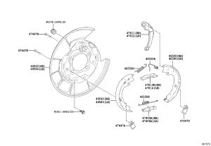 Parking Brake Pad 46540-42010 for Toyota RAV4