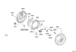 Brake Shoe Hold Down Spring 46555-35010 for Toyota Blizzard