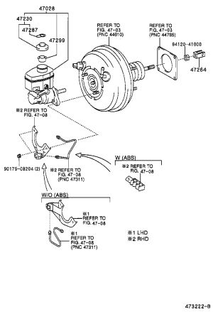 Master Brake Cylinder 47028-60020 for Toyota Land Cruiser Prado