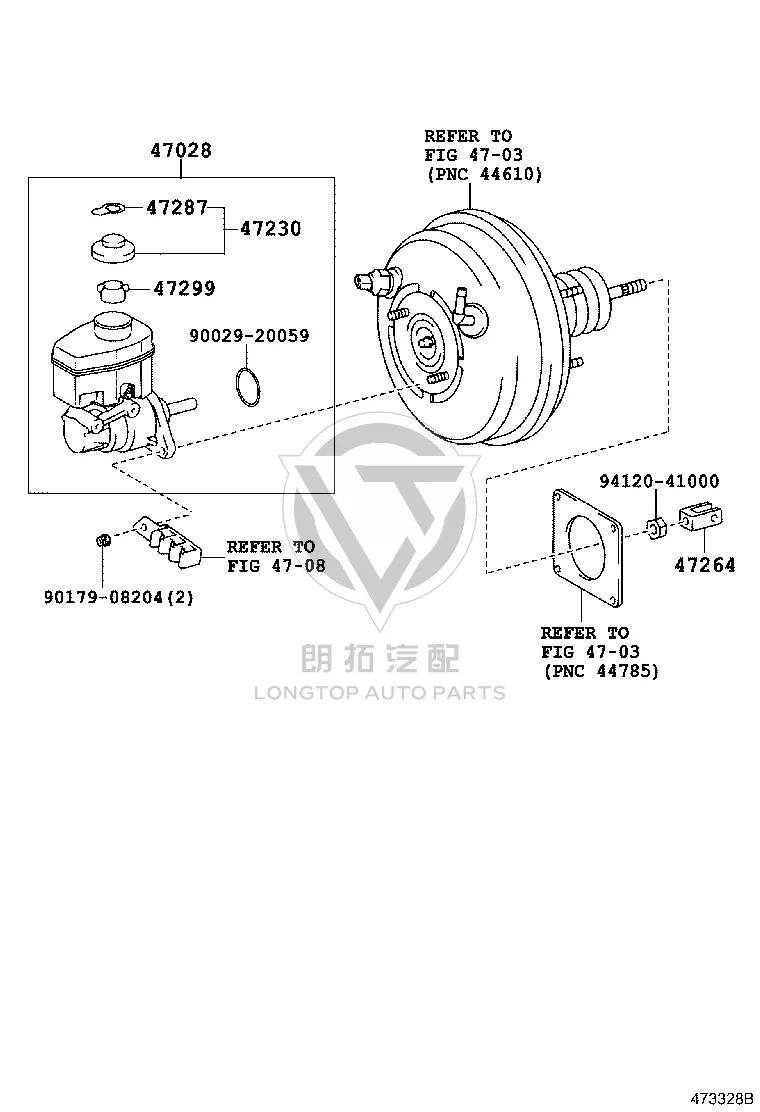 Brake Master Cylinder 47028-60010 for Toyota 4RUNNER
