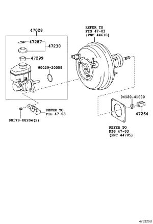 Brake Master Cylinder 47028-60010 for Toyota 4RUNNER