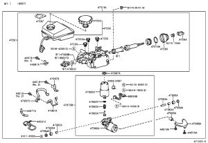 Brake Master Cylinder 47050-30240 for Lexus GS300