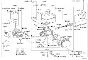 Brake Master Cylinder with Booster 47050-60703 for Lexus LX
