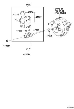 Brake Master Cylinder 47201-0C071 for Toyota Tundra