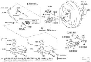 Brake Master Cylinder 47201-28681 for Toyota Previa
