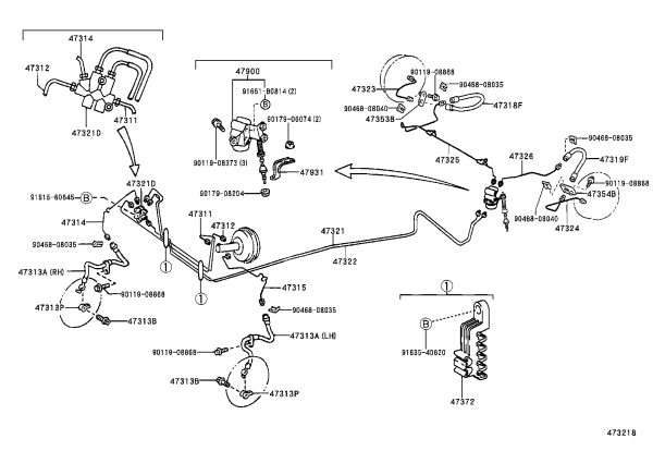 Front Brake Line 47311-0D050 for Toyota Vios