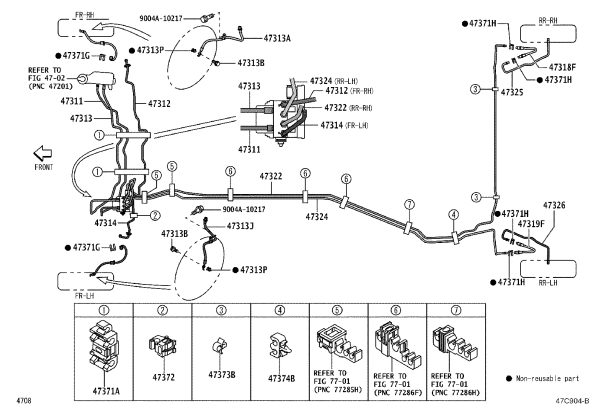 Gasket 47389-50020 for Toyota 4RUNNER