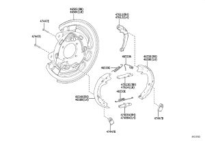 Automatic Brake Clearance Adjustment Arm 47406-32010 for Toyota CELICA