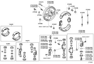 Rear Brake Cylinder 47550-37113 for Toyota Dyna