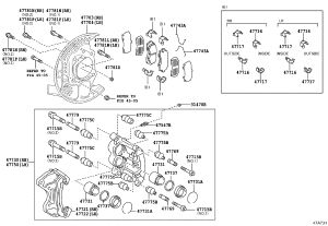 Front Brake Caliper 47730-36030 for Toyota Coaster