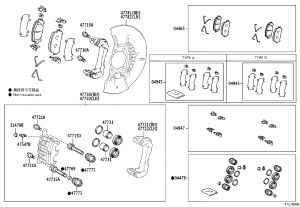 Front Brake Caliper 47730-48170 for Toyota Alphard
