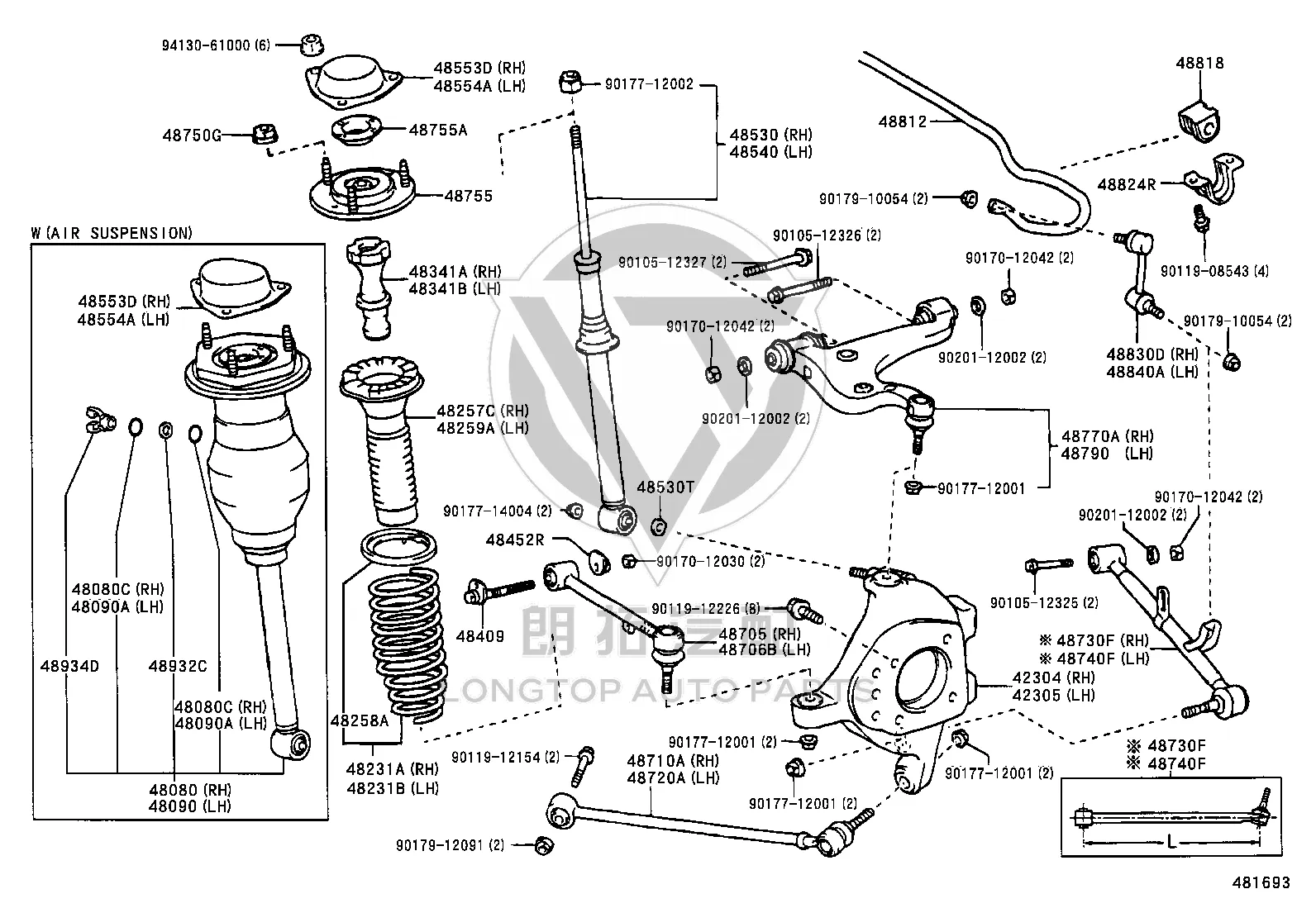 Flange Bolt 90105-12325 for Toyota Celsior & LS430