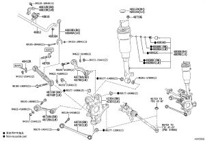 Rear Shock Absorber Left 48090-50430 for Lexus LS500