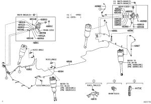 No. 4 Height Control Tube 48984-50090 for Lexus LS460