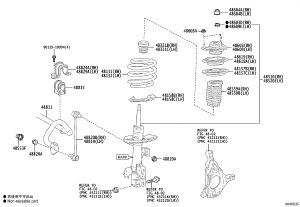 Front Shock Absorber Top Rubber 48609-33290 for Lexus ES350