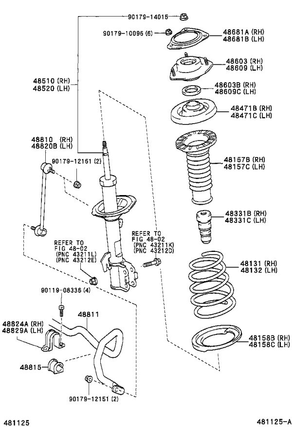 Front Shock Absorber Top Rubber 48609-28020 for Toyota Previa