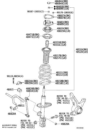 Front Shock Absorber Bumper 48331-28060 for Toyota WISH