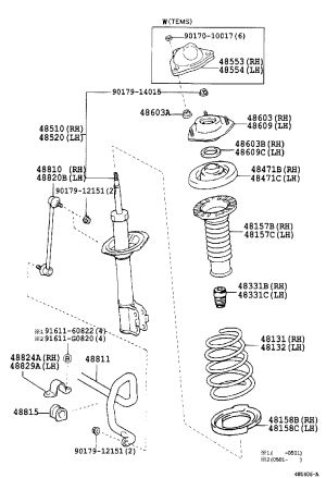 Front Shock Absorber Bearing 90903-63014 for Toyota ALPHARD