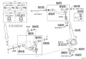 Front suspension toe adjustment cam sub-assembly 48409-60020 for Toyota 4RUNNER