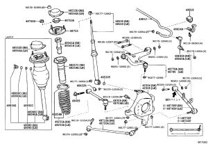 Rear Shock Absorber Core 48530-59845 for Toyota Celsior