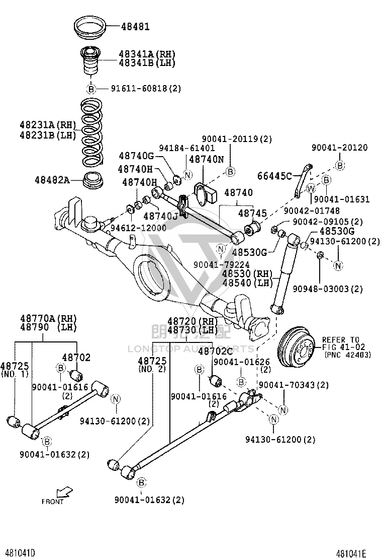 Bolt 90041-01626 for Toyota Cami