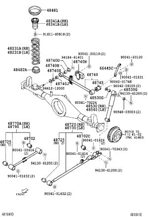 Bolt 90041-01626 for Toyota Cami