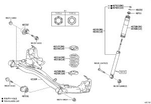 Rear Shock Absorber Spring Cushion 48257-28070 for Toyota Alphard