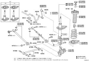 Rear Shock Absorber Core 48540-09B50 for Toyota Camry