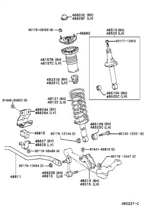 Front Shock Absorber Buffer Block 48331-30110 for Toyota Crown