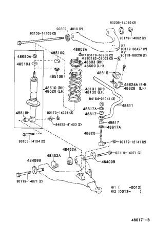 Bolt with Washer 90119-14071 for Toyota 4RUNNER, FJ Cruiser & Land Cruiser 90