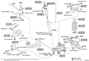 Rear Shock Absorber Mount 48750-06310 for Toyota Camry