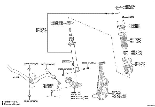 Front Shock Absorber Top Seal 48609-11010 for Toyota Crown