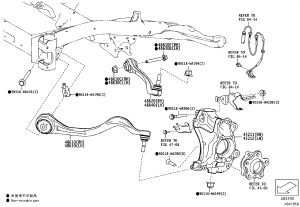 Front Upper Control Arm Right 48620-WAA02 for Toyota Supra