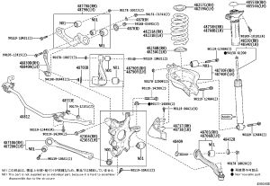 1# Arm Assembly Rear Suspension LH 48720-48020 for Toyota ALPHARD