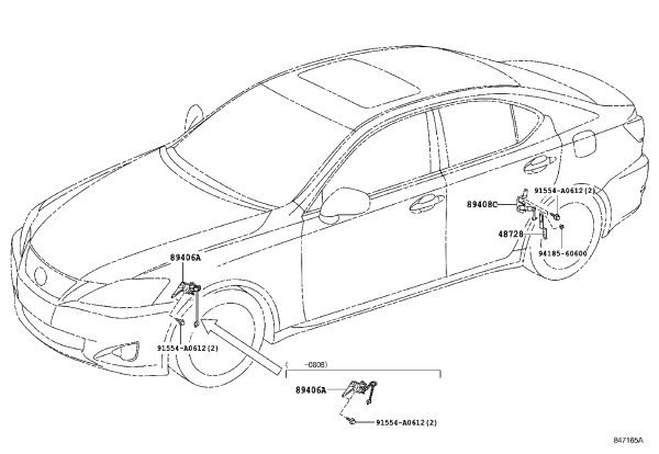 Body Height Sensor 89408-30130 for Toyota Mark X