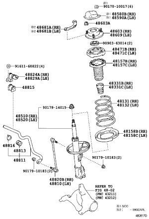 Front Stabilizer Link 48820-33020 for Toyota Avalon