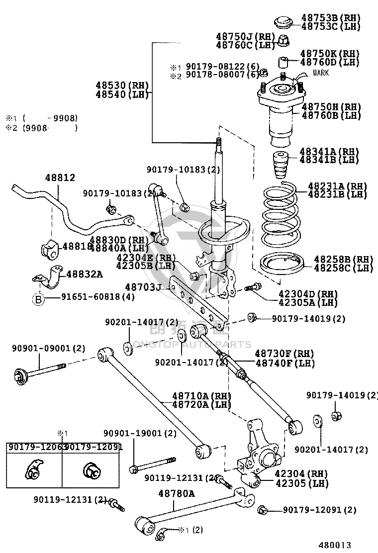 Rear Stabilizer Bar 48812-33110 for Toyota Camry