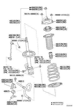 Front Stabilizer Bar Bushing 48815-AE030 for Toyota Sienna