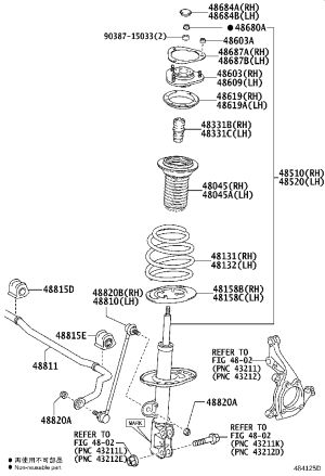 Front Stabilizer Bar Bushing 48815-48080 for Toyota Harrier